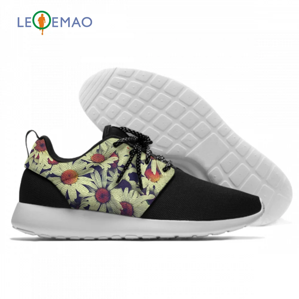 

Light Running Shoes Breathable Sneakers Hot Vintage Flowers 3D Print
