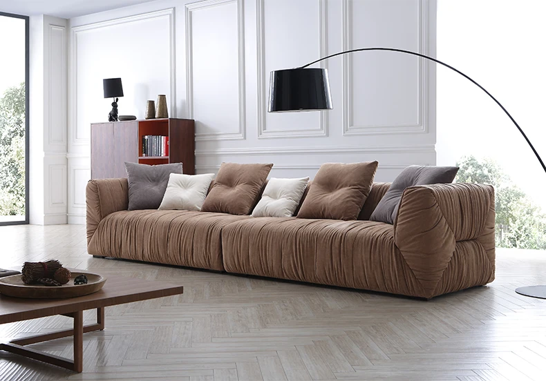 230X100X75cm Прямая с фабрики, тканевый диван для гостиной, большая квартира, съемный моющийся диван, l-образный угловой скандинавский набор мебели - Цвет: 230X100X75cm