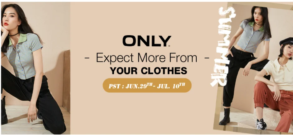ONLY Women's Letter Print Short-sleeved T-shirt | 120101578