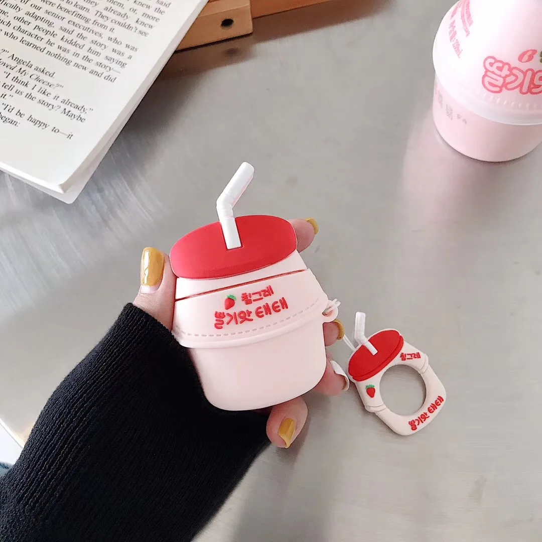 3D кожухи головных телефонов для AirPods 2 Чехол милый Мячик с эльфом мультфильм для Apple Air Pods защитный чехол для наушников кольцевой ремень