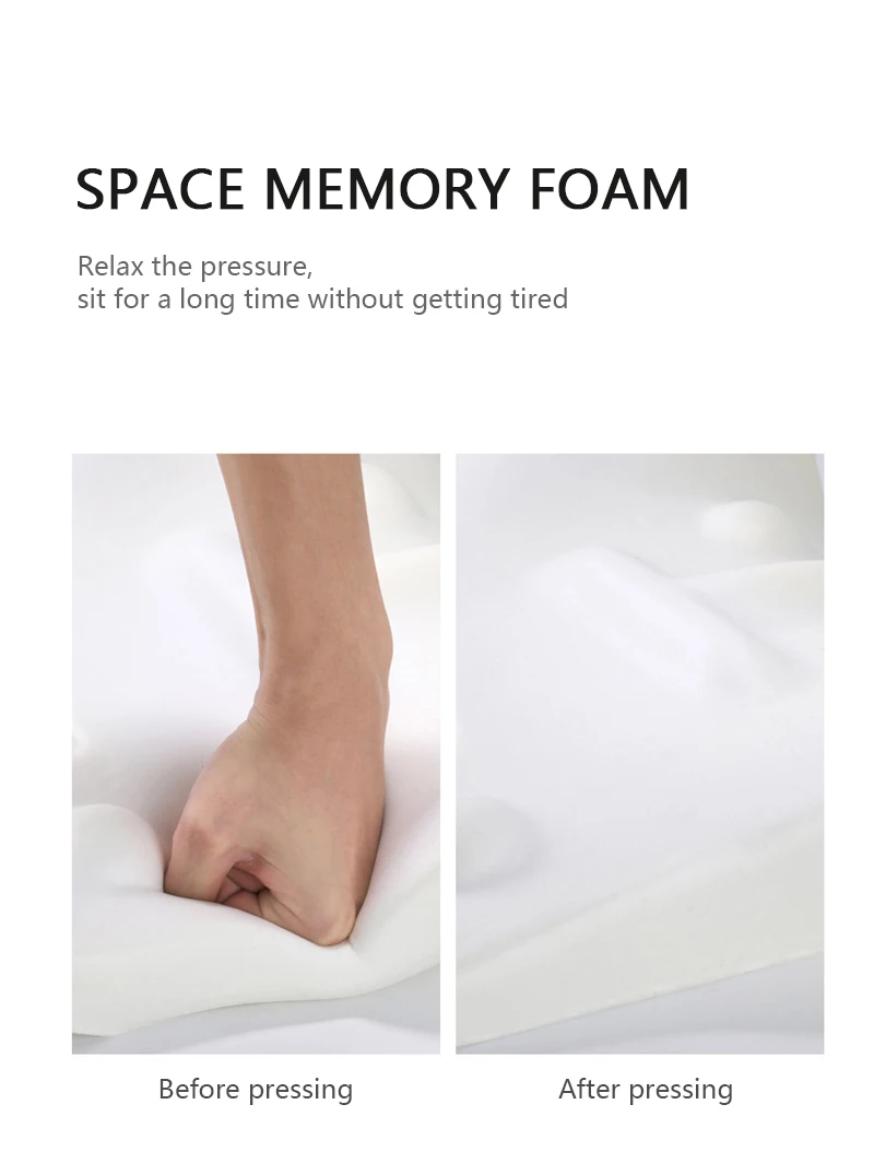 Car Headrest Neck Pillow Support Universal Soft Neck Pillows Cushion Memory Foam Lumbar Pillow Back Support Interior Automotive