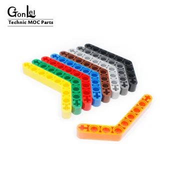 

10Pcs/Lot Technic Beam 1x 9 Bent (6 - 4) Thick MOC Brick Parts Building Blocks DIY Toys Bricks Parts Compatible with no.6629