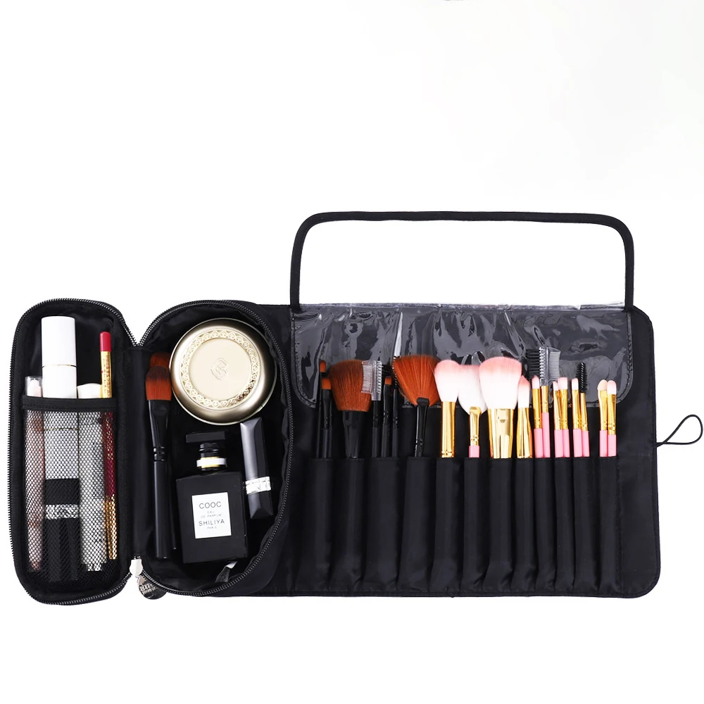 

Large Capacity Women Makeup Bags Foldable Makeup Brush Storage Bag Waterproof Portable Cosmetic Container Bag