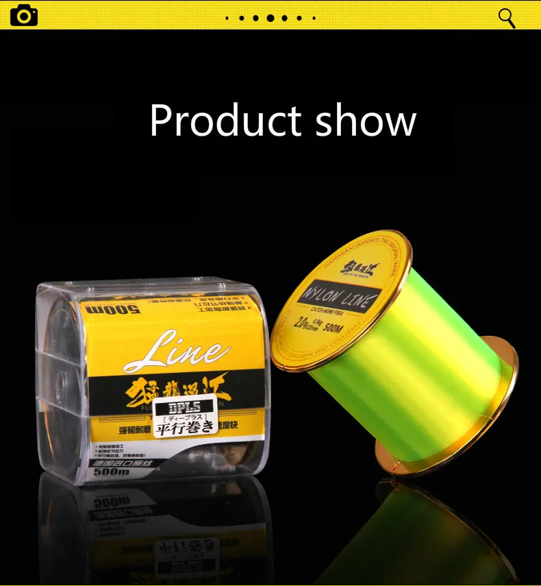 500m Nylon Angelschnur Super Starke Marke Angelschnur 4 Farben Monofilament Wichtigsten Linie Rock Meer Teleskop Pesca Accesorios mar – Detail 11