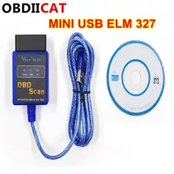 Siper Mini Elm 327 новейшая версия Usb elm327 OBD SCAN/Obdii Usb v2.1 elm327/VGATE интерфейс ПК работает на всех автомобилях OBD2