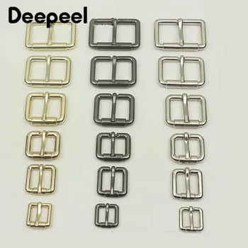 

Deepeel 5pcs 13-38mm Belt Buckles Metal Bag Strap Web Adjust Roller Pin Buckle Snap Rectangle Leather Craft DIY AccessoriesF3-22