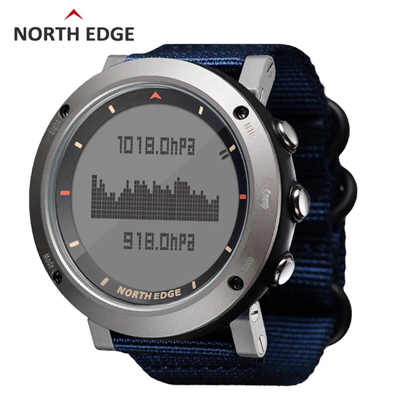 

Men's Sport Digital Watch Hours Running Swimming Sports Watches Altimeter Barometer Compass Thermometer Weather Men NORTH EDGE