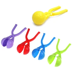 5Pcs Snowball Maker Clip Children Outdoor Plastic Winter Snow Sand Mold Tool for Snowball Fight Outdoor Fun Sports Toys