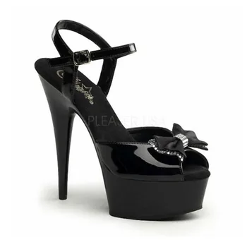 

BBZAI ladies shoes 15CM Thin Heels Waterproof 4CM Wedding Shoes Office Patent LeatherFour season high quality Women 34-45 46