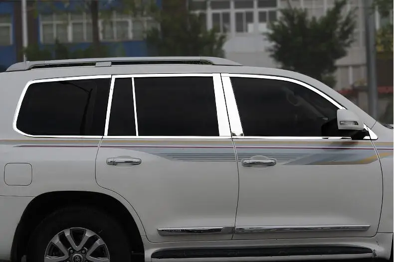 Применяется только для Toyota 08-19 лет Land Cruiser модифицированный оконный формовочный светильник Land Cruiser для кузова Аксессуары для отделки полос