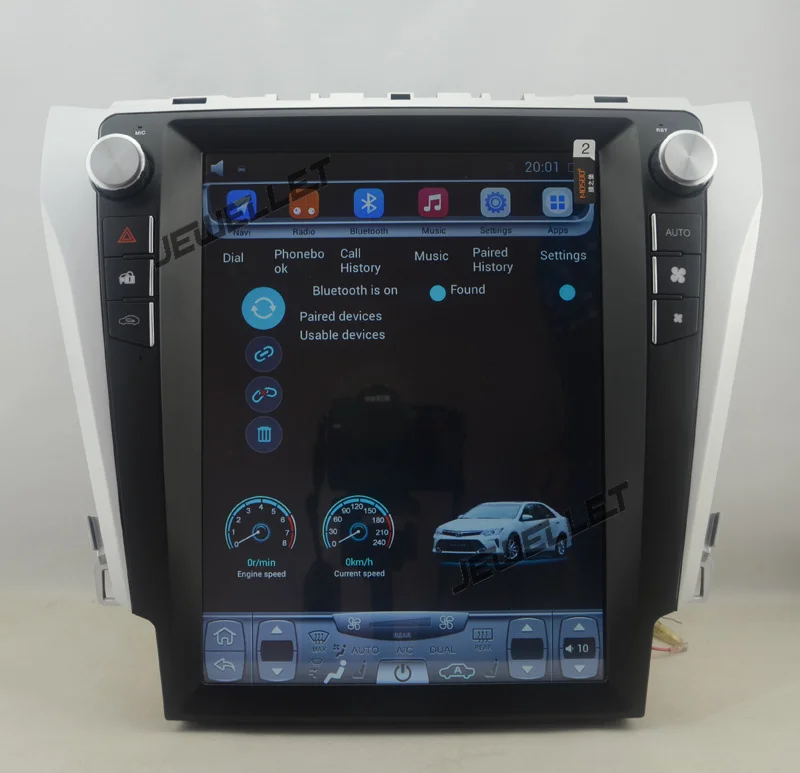 12," tesla стиль вертикальный экран Восьмиядерный Android 8,1 Автомобильный gps навигатор для Toyota Camry Aurion Daihatsu Altis 2012