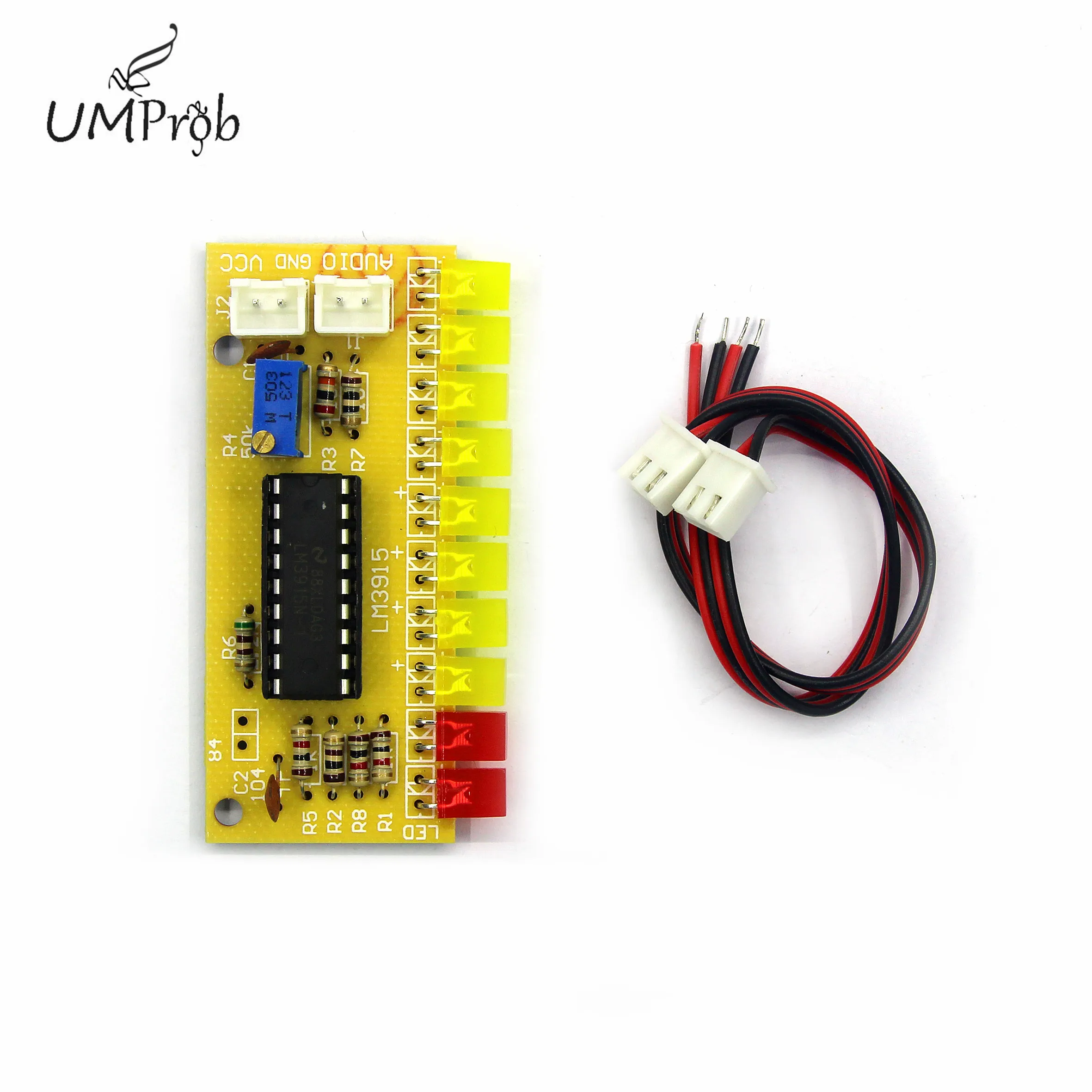 LM3915 10 светодиодный звуковой анализатор спектра набор индикаторов уровня для