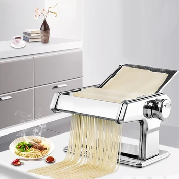 

Multi-function Non-slip Two-blade Stainless Steel Pasta Maker Machine Manual Noodle Makers Pasta Noodles Machines Six Gear Adjus