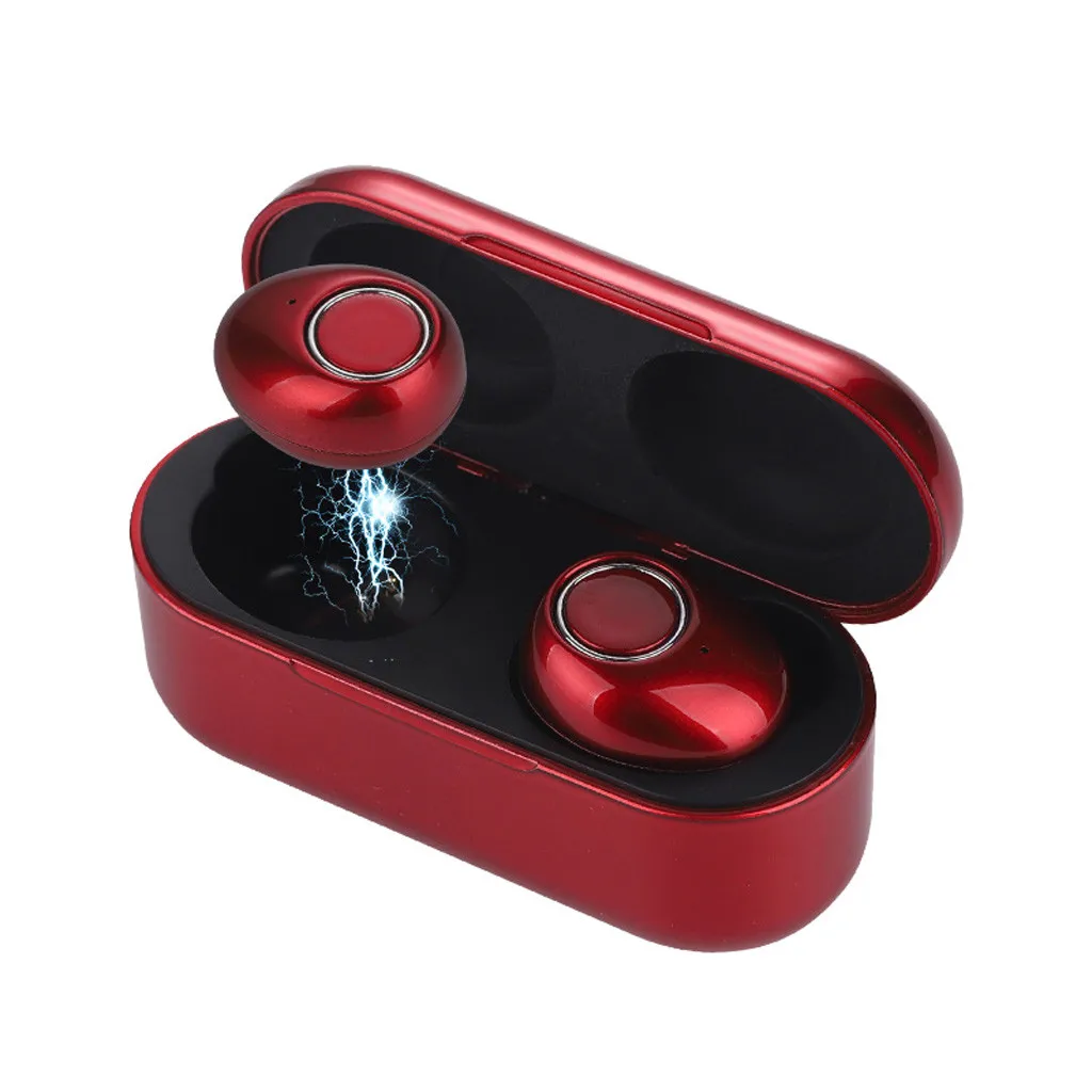 Модный легкий переносной чехол для зарядки с Bluetooth 5,0, гарнитура Mini TWS Twins, беспроводные стерео наушники-вкладыши