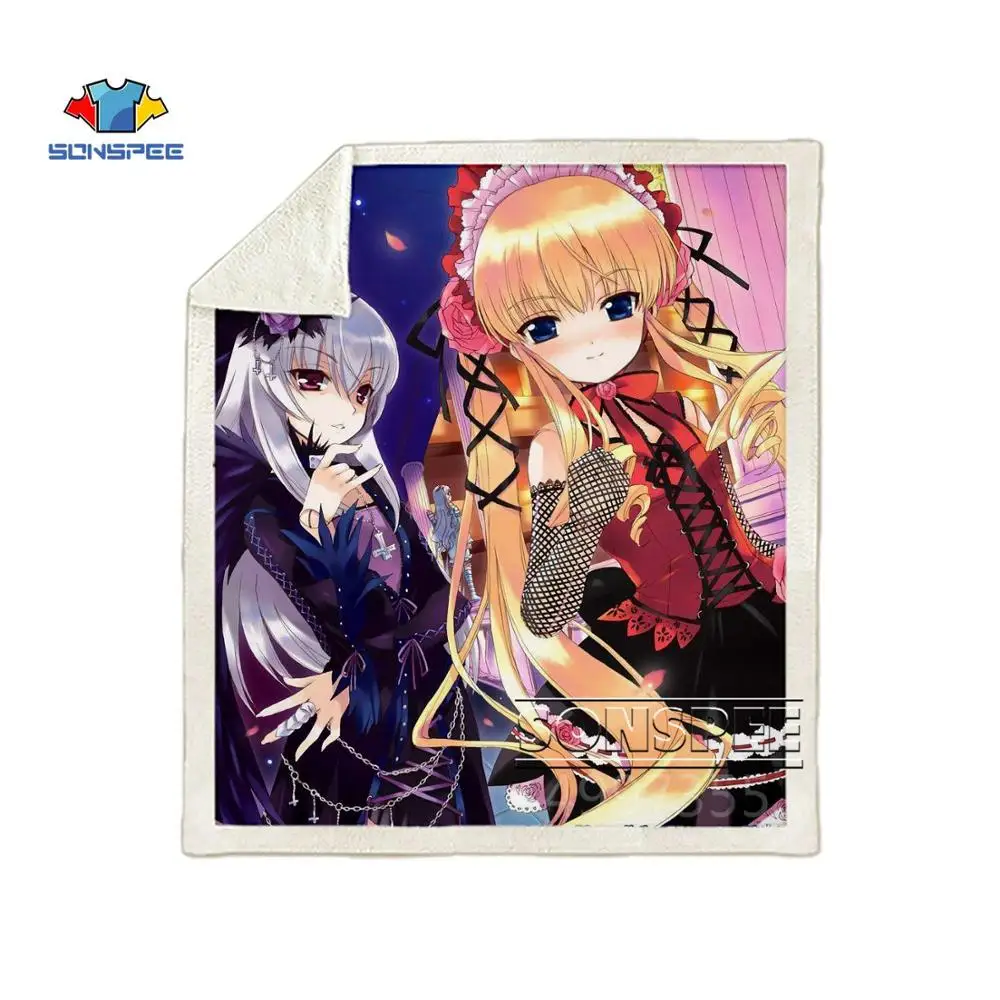 SONSPEE Rozen Maiden аниме Харадзюку для детей и взрослых, 3d принт, одеяло, теплый диван, Стёганое одеяло, покрывало для путешествий, постельные принадлежности, Фабричный магазин B127