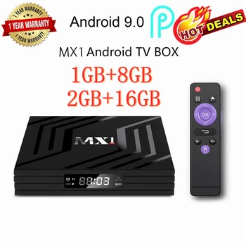 

MX1 Tv Box Android 9.0 OS RockChip 3228A Quad Core MX Pro 4K HD Media Player Set up Android Smart TV Box Kodi EU Plug