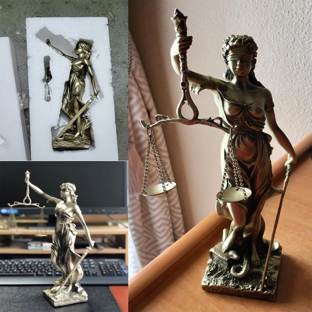 European Style Resin Handicraft Ornament Justice Goddess Angel Home Decoration Liveing Room Decor Crafts Furnishing Sunchamo
