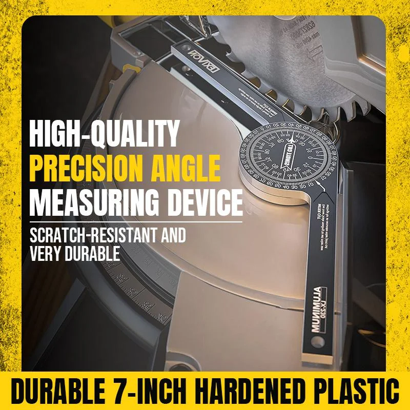 Angle Measuring Tool Aluminium Alloy Miter Saw Protractor 360&deg; Angle Finder Woodworking