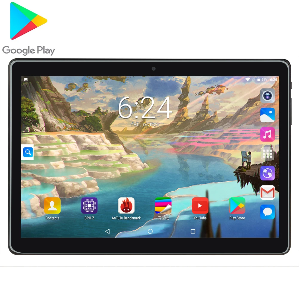Планшет 10 дюймов Android 9 0 Google 3G мобильный телефон две SIM карты Wi Fi GPS 1 закаленное