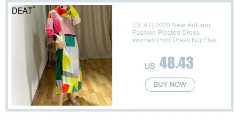 [DEAT] 2020 New Summer Fashion Pleated Dress Women Hit Color Print Csaul Sleeveless Loose Over Size Elegant Round Collar TX069