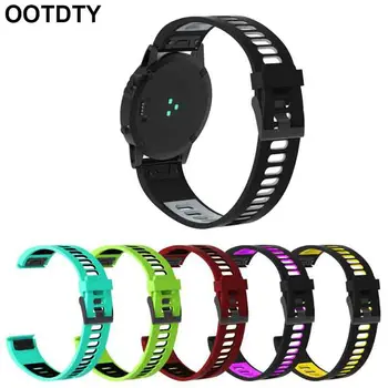 

Silicone Wrist Strap Two-color Watch Band for Fenix5/5 Plus/Forerunner 935/945