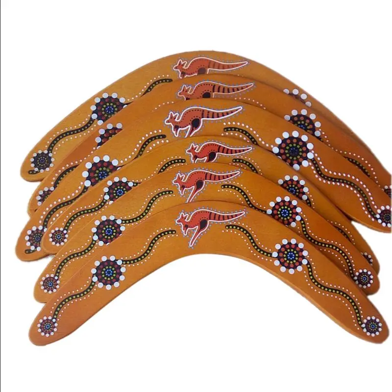 

1 Pc Wooden Boomerangs Safe Kids Boomerang for Light to NO Wind Throwing