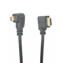 Длина 0,3 м microHDMI(тип D) левый Угловой HDMI(тип A) правый угловой 30 см HDMI 1,4 в