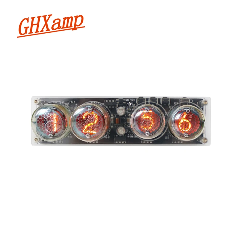GHXAMP 4 битная светящаяся трубка Nixie часы фотолампа улучшенная версия светодиодный