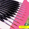 weasel hair Triangle birch rod fine nail art students special line drawing gouache color stroke oil brush 4colors hook line pen ► Photo 1/6