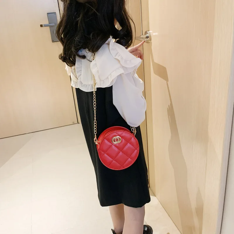

2020 Spring New Style Fashion Candy Color Children Circle Graceful Chain Shoulder Mini Bag Women's