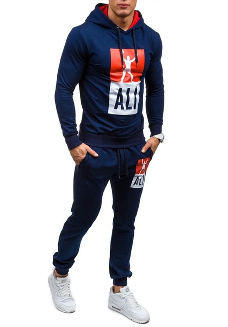 

ZOGAA Brand New Fashions Men Tracksuit Jogger Set Sweat Suit Casual Sportwear 2 Piece Set Pullover and Sweatpants Men Clothes