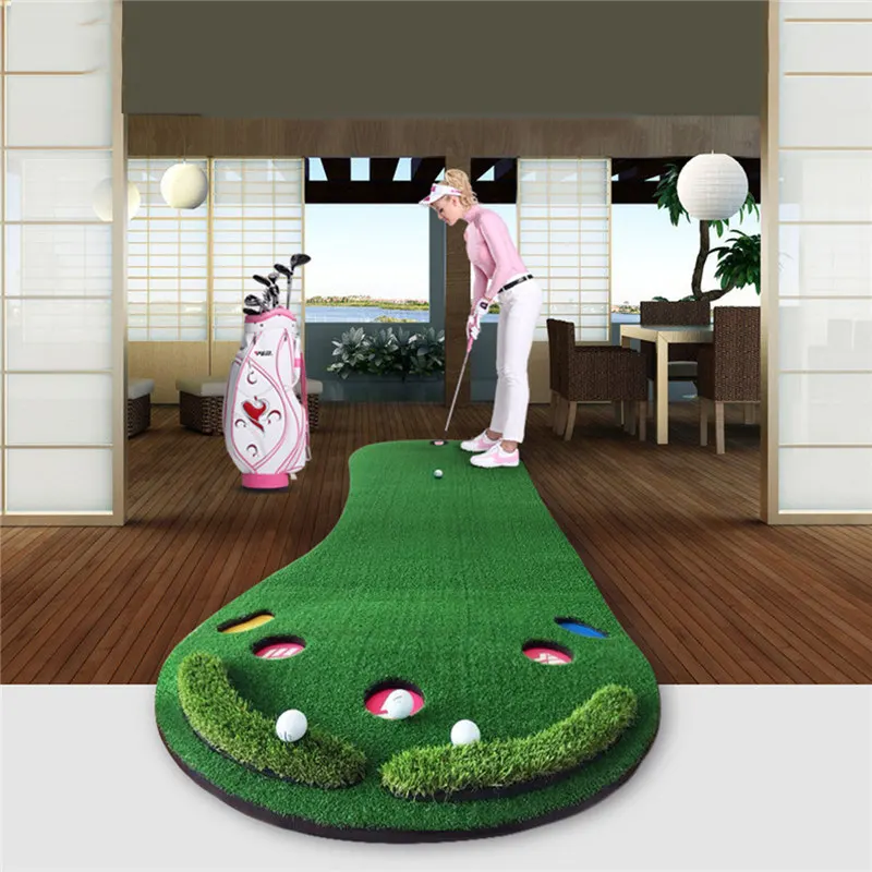 

PGM Golf Putting Mat Golf Putter Trainer Green Putter Carpet Big Feet Golf Trainer Mat Artificial Grass Carpet Profess