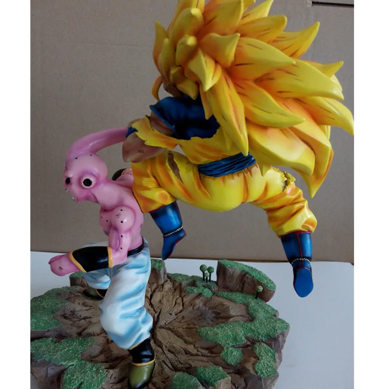 Аниме Dragon Ball Z Сон Гоку против Majin Buu сцены GK смола статуя фигурка Коллекция Модель игрушки X3515
