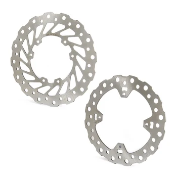 

Motorcycle Front & Rear Wave Disc Brake Rotor FOR Honda CR CRF R X 125 250 450 Premium Tempered Stainless Steel