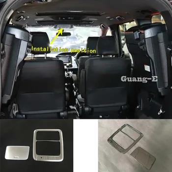 

For Toyota Noah Voxy 80 Series 2014 2015 2016 2017 2018 Car Sticker Head Front Read Reading Switch Light Lamp Frame Trim 2pcs