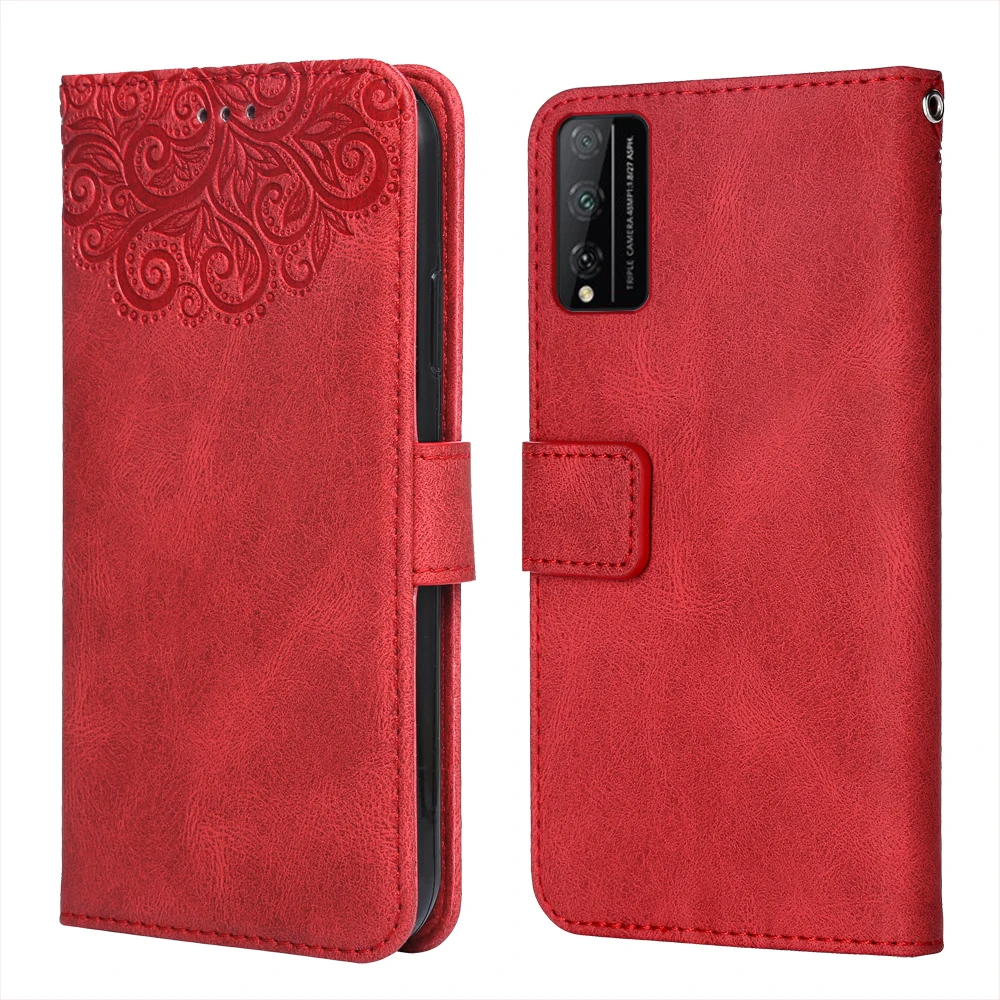 Для Huawei Honor Play station 4T Pro цветок тиснение чехол AQM-AL10 AQM-TL10 6 3 ''Wallet флип раскладный