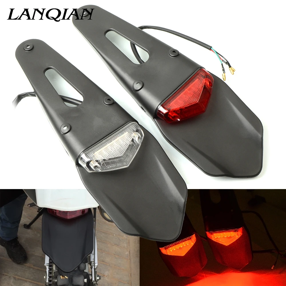 

Universaliy Motorcycle Waterproof Tail Light Integrated ABS Plastic Turn Signal For SUZUKI DRZ400S DRZ400SM DR250R 250SB 250 Xc