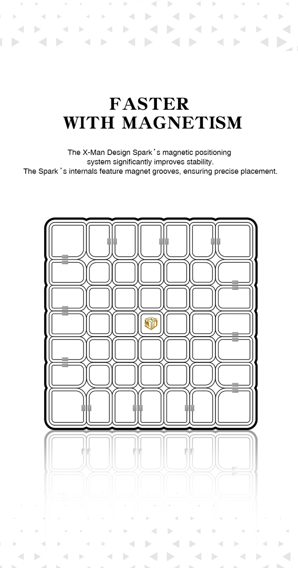 Qiyi X-Man Design Spark 7x7 магический Магнитный скоростной куб, профессиональный стикер, Spark M 7x7x7, магнитный куб, головоломка, Cubo Magico