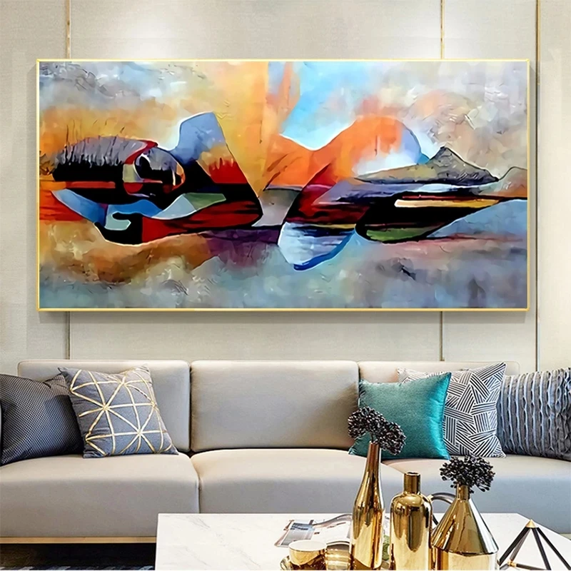 

Watercolour Lord Buddha Abstract Canvas Painting Cuadros Religious Posters and Prints Unique Wall Art Pictures For Living Room