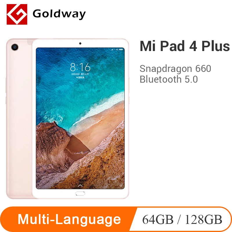 Планшет Xiaomi Mi Pad 4 Plus оригинальный планшет с дисплеем 16:10 1920x1200 FHD диагональю 10 1