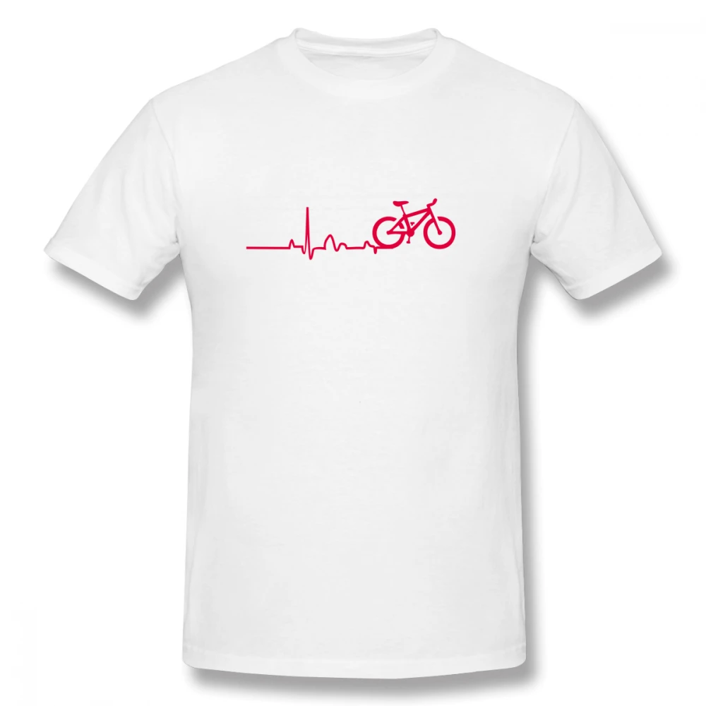 

2019 funny tee cute t shirts Bike Beat Bike Pulse Cycling Gift men short sleeves cotton tops cool t shirt summer Men's T-Shirt