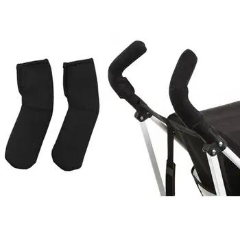 

2pcs/Set Black Baby Stroller Armrests Cover Pram Pushchair Carriages Soft Handle Protector Case Grip Cover Stroller Accessories
