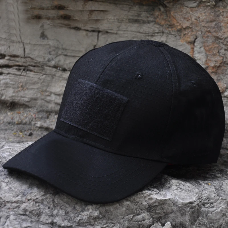 black Тактическая походная Кепка камуфляжная Мужская Женская бейсбольная охотничья Кепка уличная страйкбольная Пейнтбольная солнцезащитная Кепка бейсбольная кепка - Цвет: black