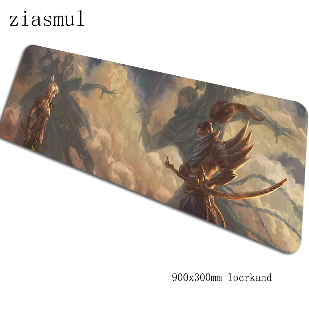 Yasuo коврик для мыши 90x30 см компьютерный коврик для мыши модный padmouse Большой HD шаблон Коврик Для Мыши Эргономичный гаджет офисные настольные коврики - Цвет: Size 900x300x2mm