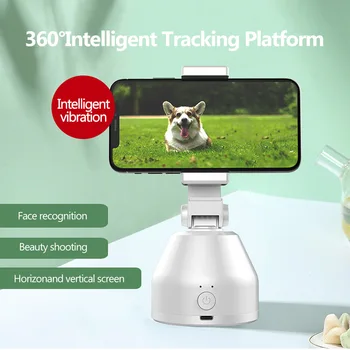 

360° Smart Shooting Gimbal Face Object Follow-up Intelligent Tracking Stable Mobile Phone Holder Shooting Live Video