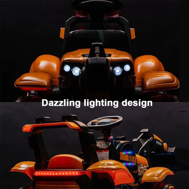 Children'S Electric Excavator Boy Toy Car Excavator Can Be Charged By People 1-6 Year Kids'S Ride-On Toys Walker Scooter Gift 5