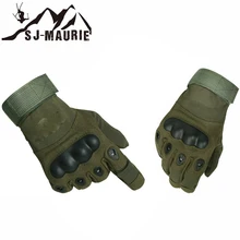 Зимние велосипедные перчатки с длинными пальцами M-XL уличный Спорт Охота Велоспорт перчатки в Военном Стиле брони защиты Охотничьи перчатки 3 цвета