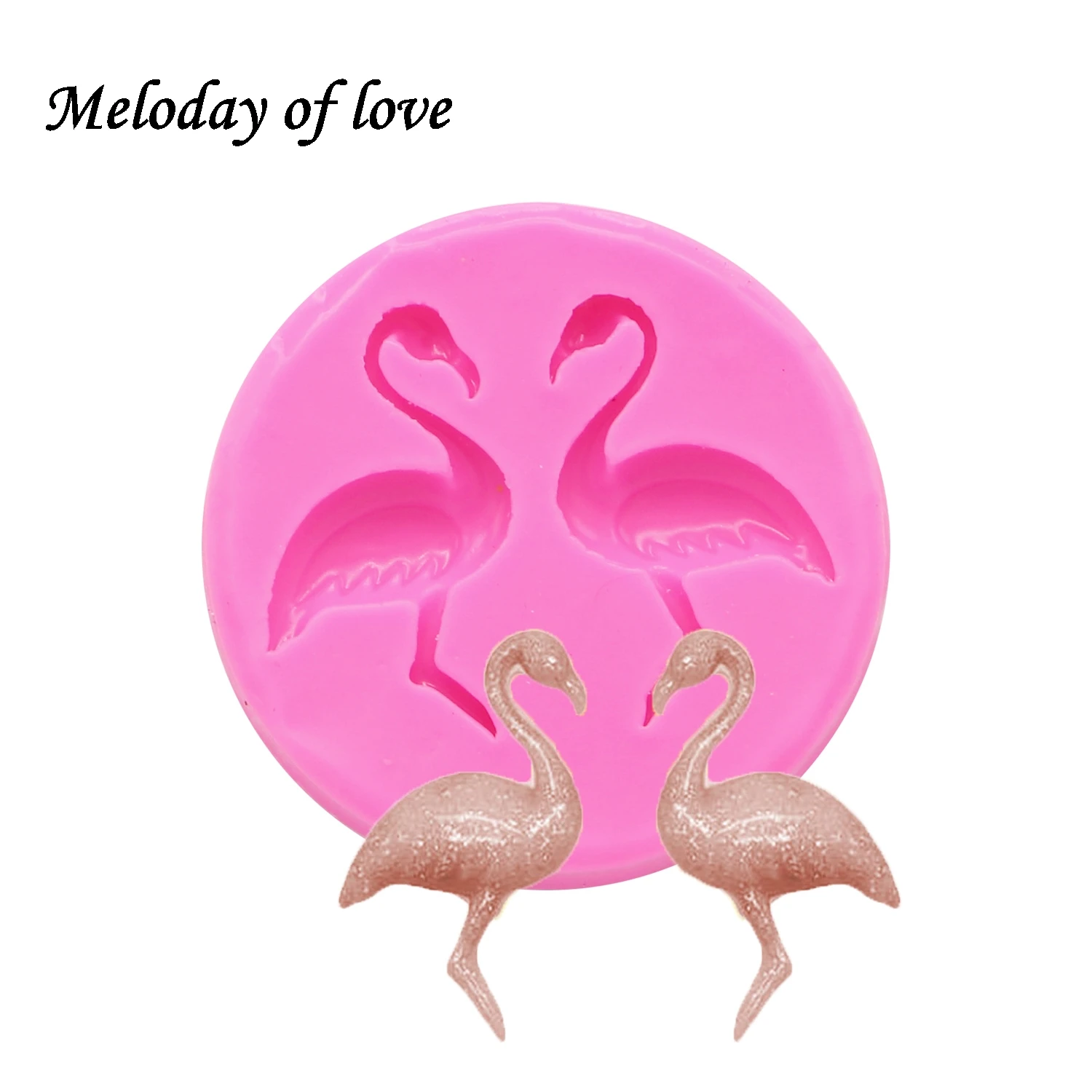 

DIY Flamingo Sugarcraft Silicone Mold Fondant Forms Baking Chocolate Mold Cake Decorating Tools Resin Clay Mold T1421