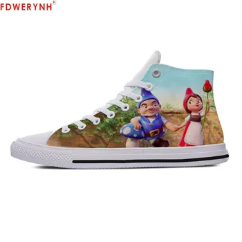 

Men's Casual Shoes Sherlock Gnomes Custom Images Or Logo Men High Top Canvas Shoes Lace-up Fashion Flat Shoes