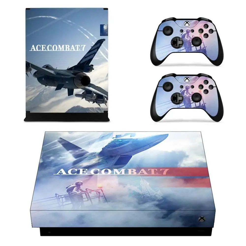 

For Xbox One X Stickers Ace Combat 7 Skin Vinyl Sticker Pegatinas Adesivo For Xbox one X Console Remote Controllers Skins